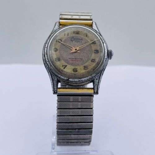 PRECISA SWISS VINTAGE MENS 15 JEWELS WATCH!