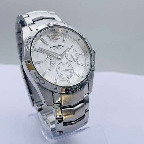 CLASSIC FOSSIL STEEL MENS CHRONOGRAPH SPORTS WATCH