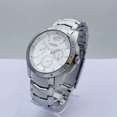 CLASSIC FOSSIL STEEL MENS CHRONOGRAPH SPORTS WATCH