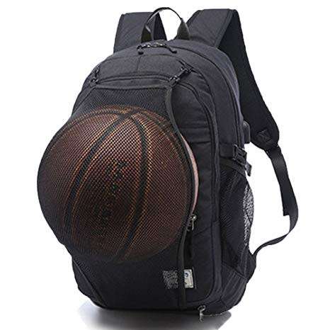 Tech Backpack with Sporting Net - BLACK