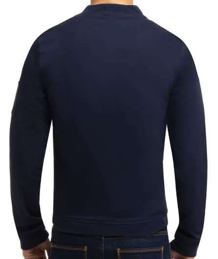 Quality Men's Lightweight Bomber Jacket - Navy Blue - XL Regular Fit