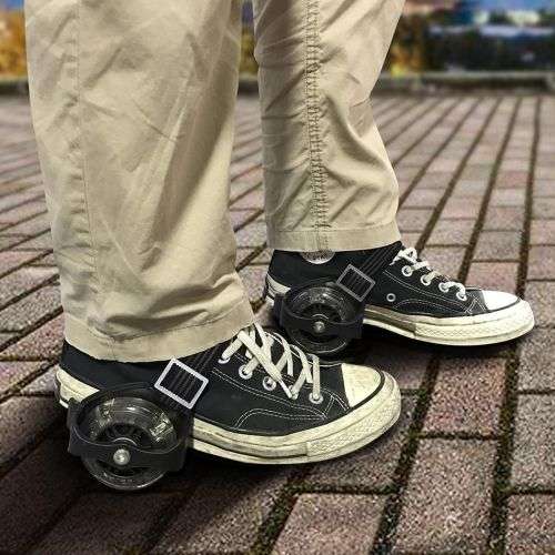 Flashing Roller Skates - Whirlwind Pulley - Black