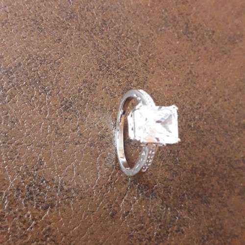 3.00CT Created Diamond Engagement Ring set in S925 Sterling Silver - 8 | Q