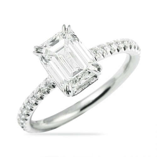 3.00CT Created Diamond Engagement Ring set in S925 Sterling Silver - 8 | Q