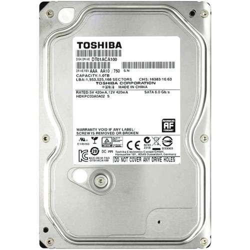 TOSHIBA DT01ACA100 1TB 7200 RPM 32MB Cache SATA 6.0Gb/s 3.5" Internal HDD