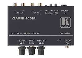 KRAMER TOOLS 102MX 2 channel audio mixer.