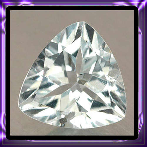 0.42 Ct. Magically Clean  White Topaz Unheated, Trilliant Shaped, Brazillian Gem.