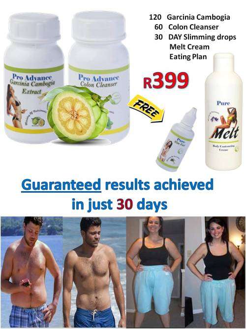 ORIGINAL Garcinia Cambogia Pro + Colon Cleanser (Dr Oz) (free Slim Fast & Melt Cream)