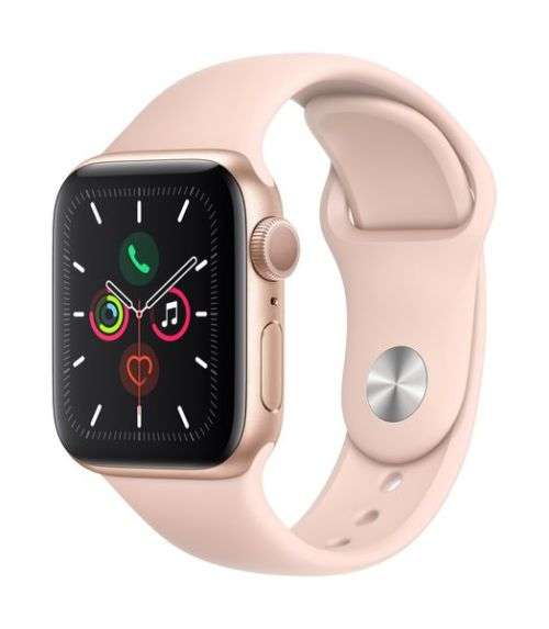 Apple Watch Series 5 - 40mm - GPS Only - Gold Aluminium Case - Pink Sports Strap - NEW