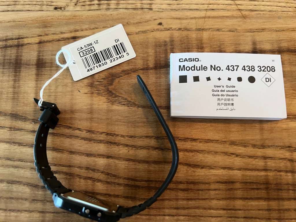 CASIO CALCULATOR WATCH - MODEL CA53W-1Z - NEW IN ORIGINAL CASE WITH MANUAL