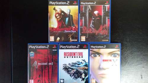 PS2 Devil May Cry and Resident Evil Bundle