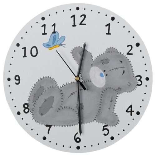 Tatty Teddy Clock / Blue Butterfly
