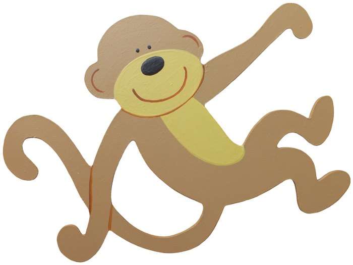 Wooden Monkey Cut-Out