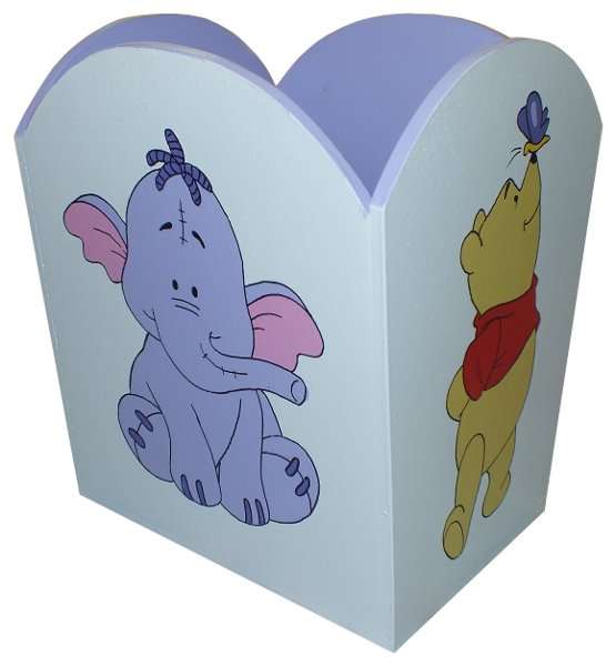 Wooden Winnie the Pooh & Heffalump Dustbin