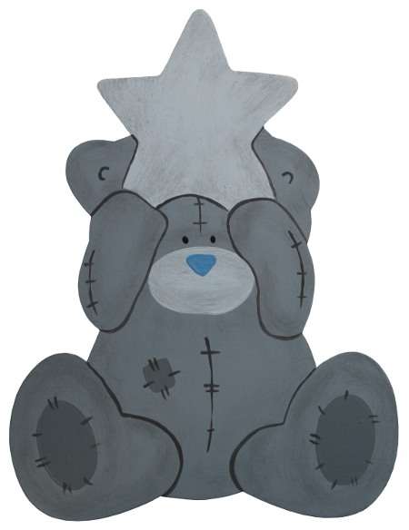 Tatty Teddy White Star Cut-Out / Small
