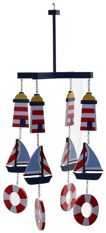 Wooden Nautical Ceiling Mobile
