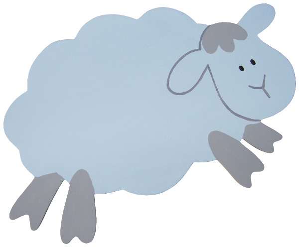Leaping Lamb Cut-Out / Large
