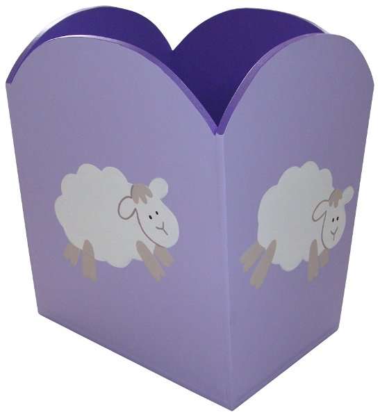 Wooden Leaping Lamb Dustbin