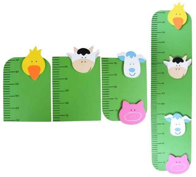 Funky Farm Growth Chart / 80cm