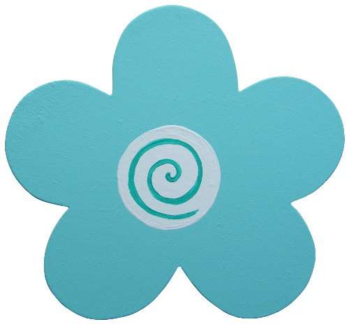 Pastel Flower Cut-Out / Turquoise