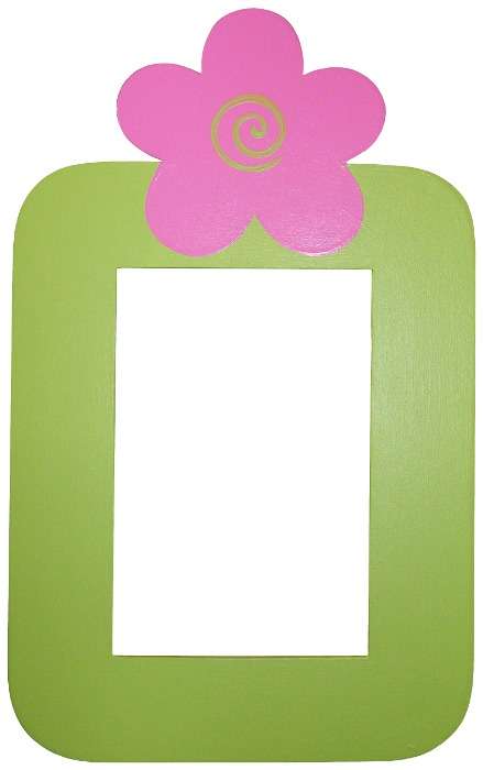Flower Switch Frame / Hot Pink & Lime