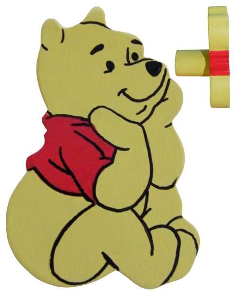 Winnie the Pooh Shaped Drawer Knob / Right