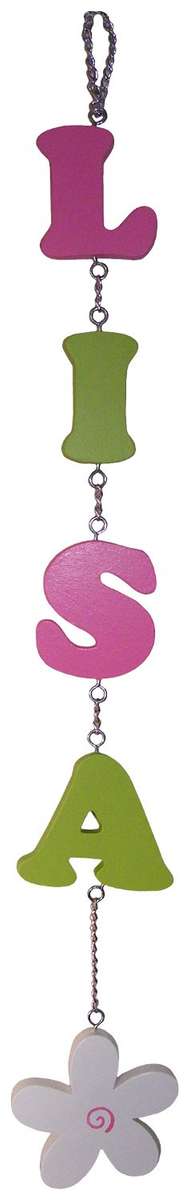 Hot Pink & Lime Name Chain - Personalised!