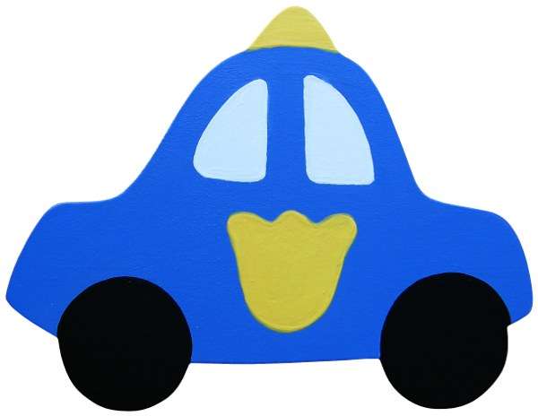 Police Car Cut-Out / Medium