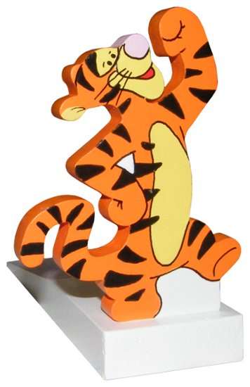 Wooden Tigger Doorstop