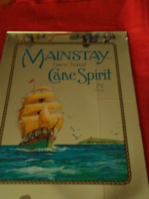 Vintage Mainstay Cane Spirits  Bar Mirror