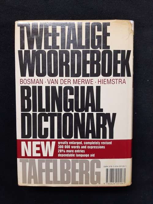 Tweetalige Woordeboek/ Bilingual Dictionary -Bosman - Van Der Merwe - Hiemstra