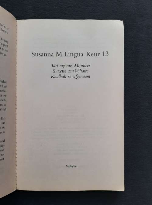 Susanna M Lingua - Keur 13