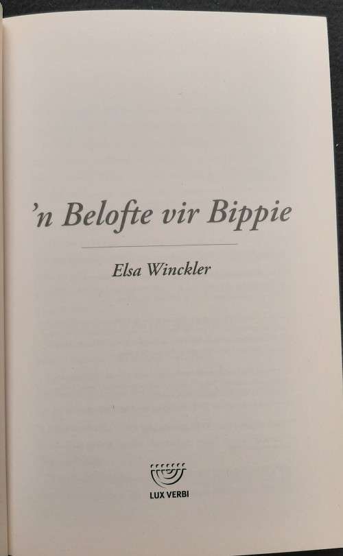 `n Belofte vir Bippie - Elsa Winckler
