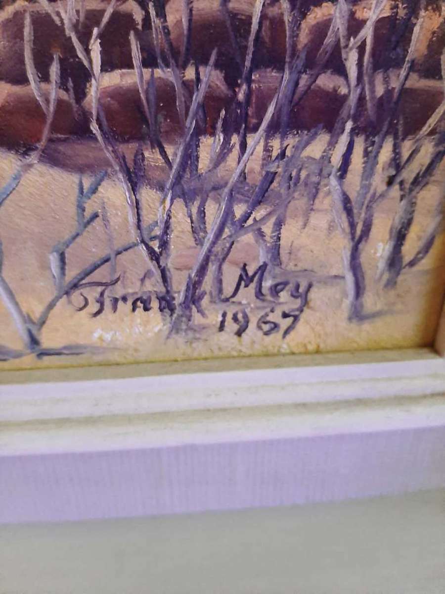 Southern African Landscape - Vintage - Oil on Board - Signed Frank Mey 1967