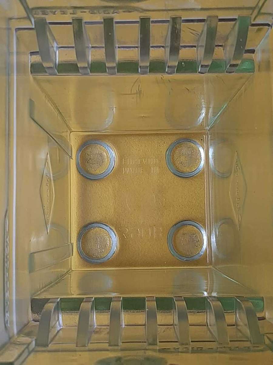 Vintage Glass Battery Case. Highly Unusual- Heavy and Large