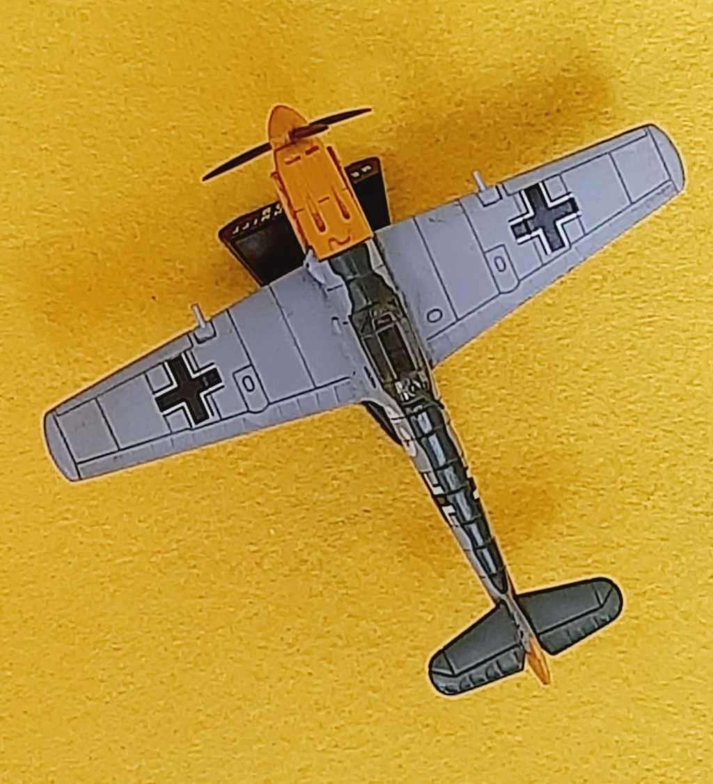 Messerschmitt ME 109 scale model on stand