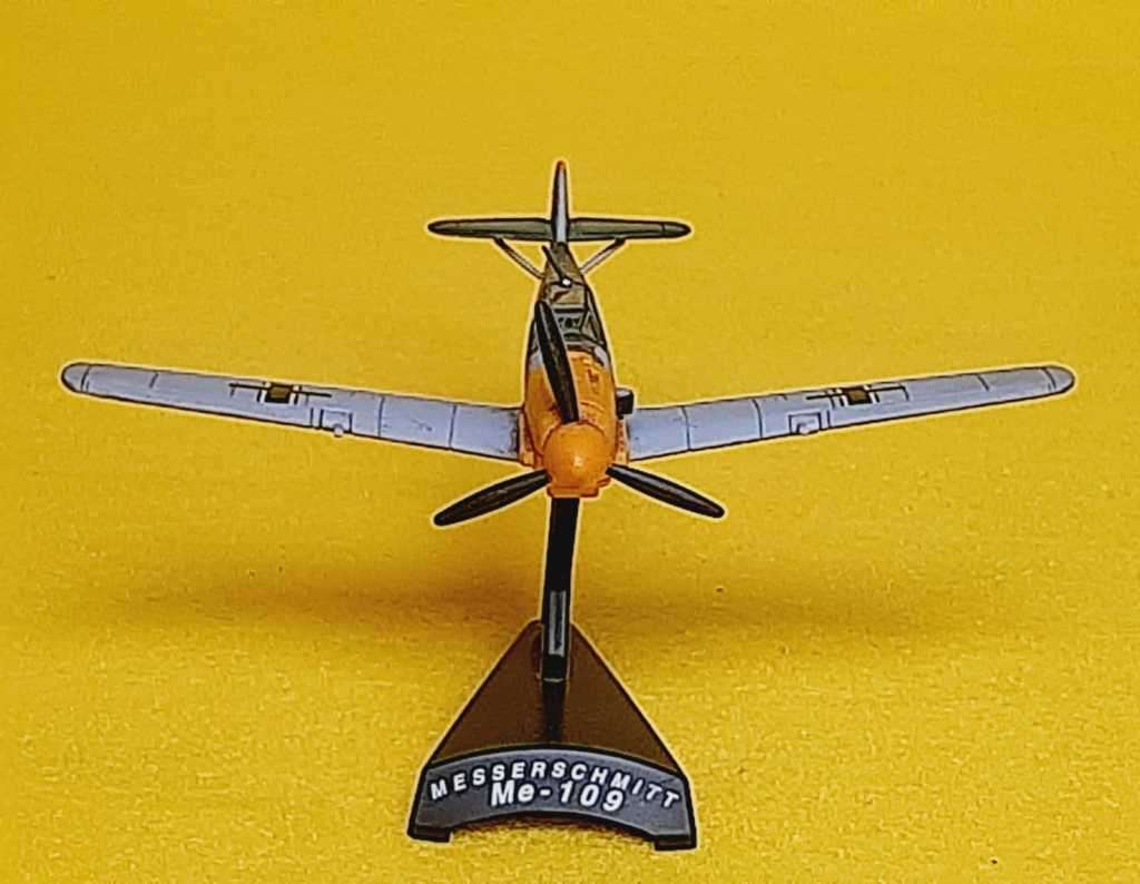 Messerschmitt ME 109 scale model on stand