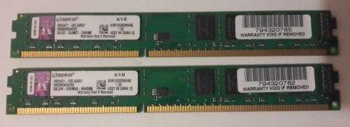 2 x 4GB Kingston DDR3 Low Profile Desktop RAM