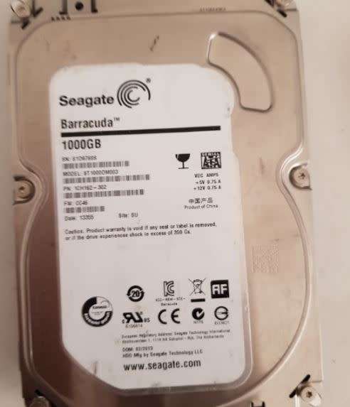 1TB Seagate Barracuda Hard Drive 3.5"