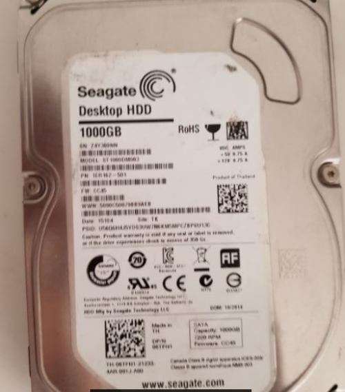 1TB Seagate Barracuda Hard Drive 3.5"