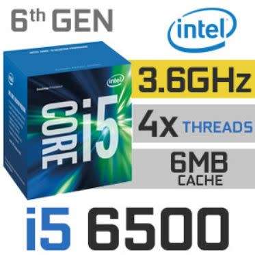 Intel® Core i5-6500 Processor 6M Cache, up to 3.60 GHz
