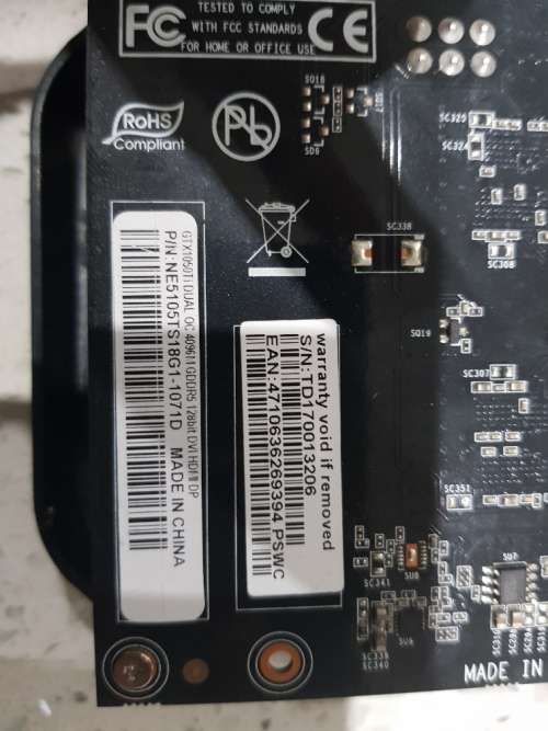 Palit GTX1050 TI - 4GB OC Dual Fan Edition