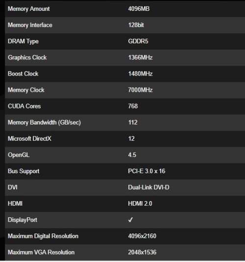 Palit GTX1050 TI - 4GB OC Dual Fan Edition