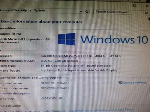 7th Gen i5 Tower - HP EliteDesk- i5 (3.8ghz)+ 8GB + 500GB