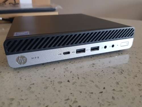 LIKE NEW - HP Desktop Mini MP9 G4 - 8th/9th Gen Celeron (2.9ghz) + 8GB DDR4 + 500GB + Wifi