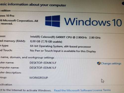 In Box - 2020/2021 Model Mini Desktop - 8th gen Cel + 8gb ddr4  ram + 120gb nvme