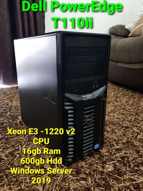 Dell PowerEdge T110 II - Server Tower - Xeon CPU + 16gb ram + 600gb Hdd