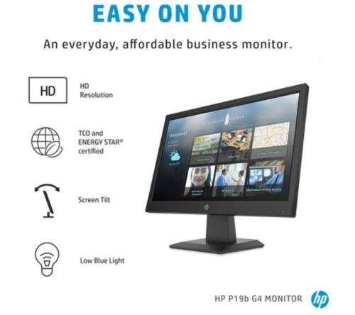 BRAND NEW - HP P19b G4 - Monitor with HDMI