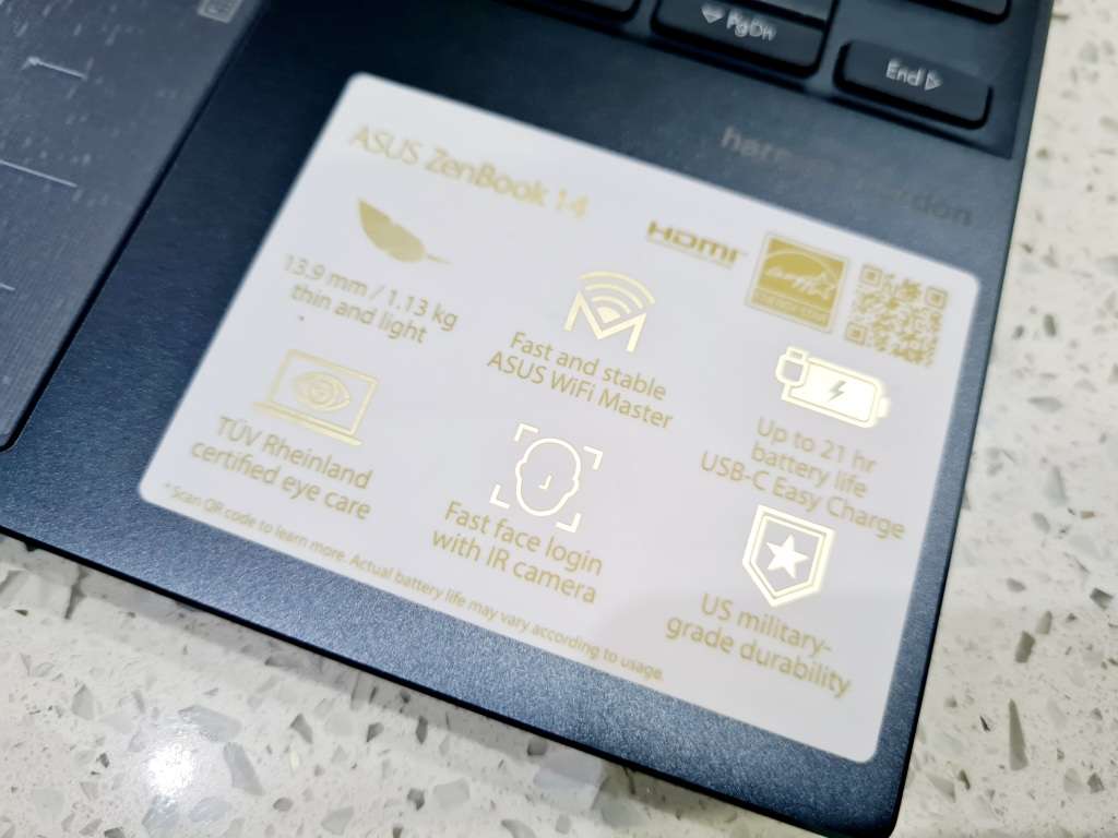 Asus Zenbook - i7 11th gen - 16gb - 512gb