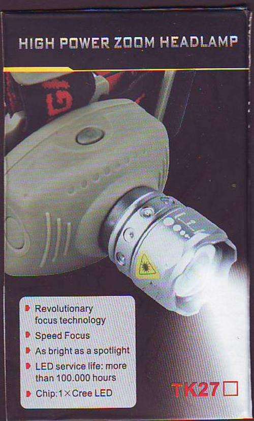 HIGH POWER ZOOM HEADLAMP batteries included